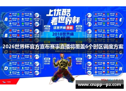 2026世界杯官方宣布赛事直播将覆盖6个时区调度方案